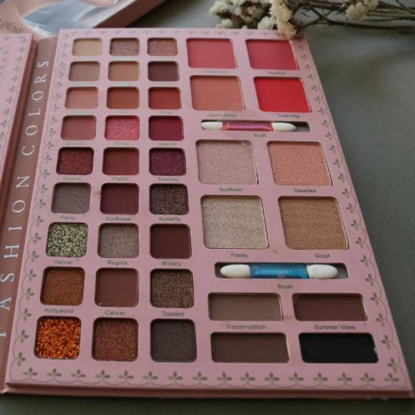 MATTE EYE SHADOW PALETTE WITH HIGHLIGHTERS, BLUSHERS, CONTOUR KIT & LIP GLOSSES